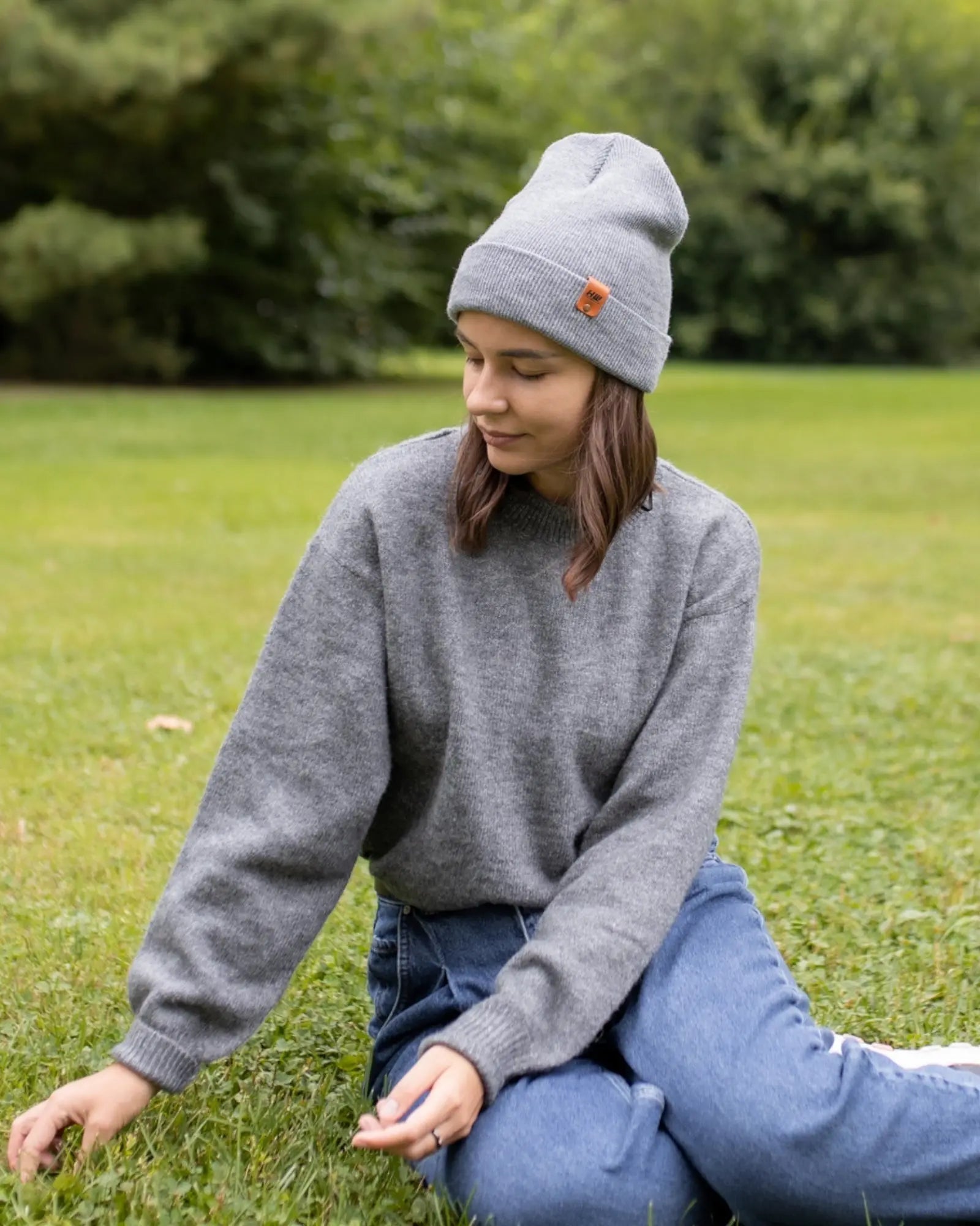 HAAKWEAR Knit Cuffed Classic Beanie / Hat - Koala Gray, Made in USA